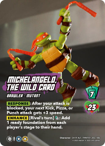 Michelangelo, the Wild Card (Alternate Art) (202)