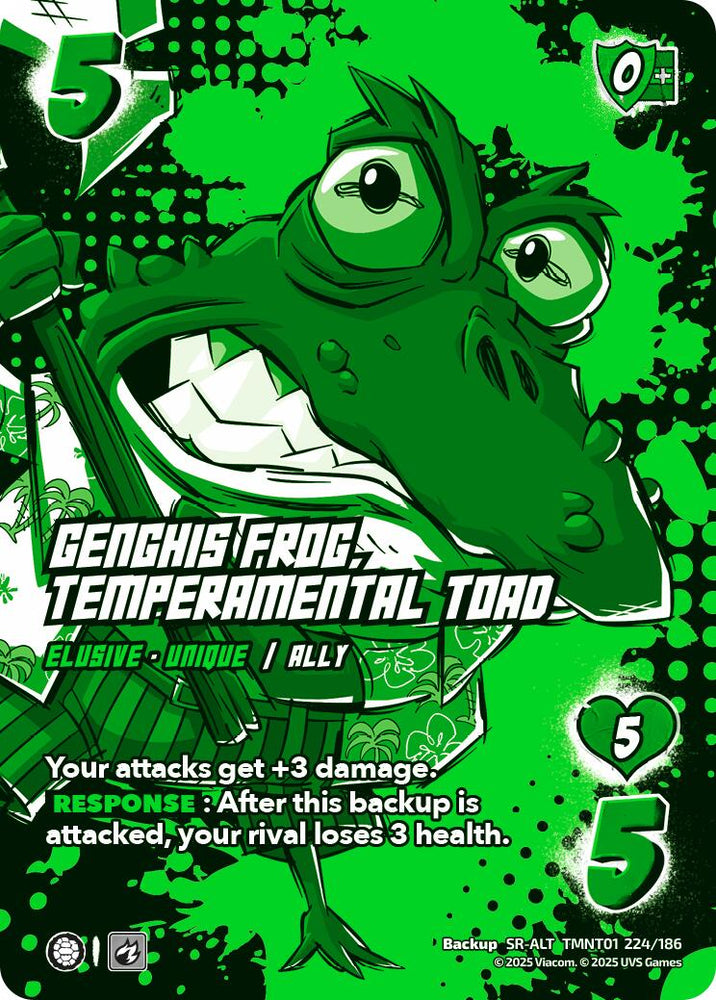 Genghis Frog, Temperamental Toad (Alternate Art)