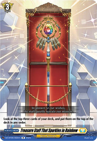Treasure Staff That Sparkles in Rainbow