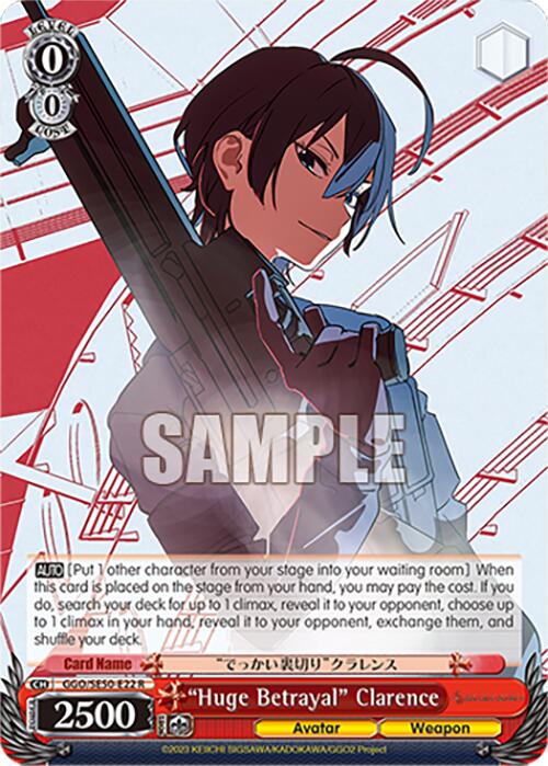 "Huge Betrayal" Clarence