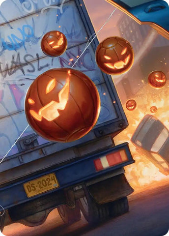 Pumpkin Bombs Art Card