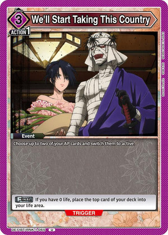 We'll Start Taking This Country