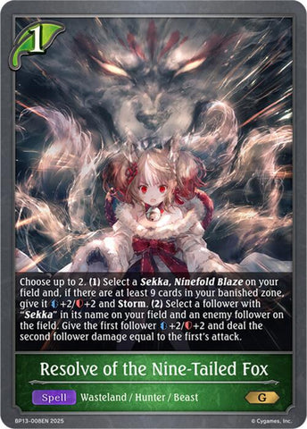 Resolve of the Nine-Tailed Fox