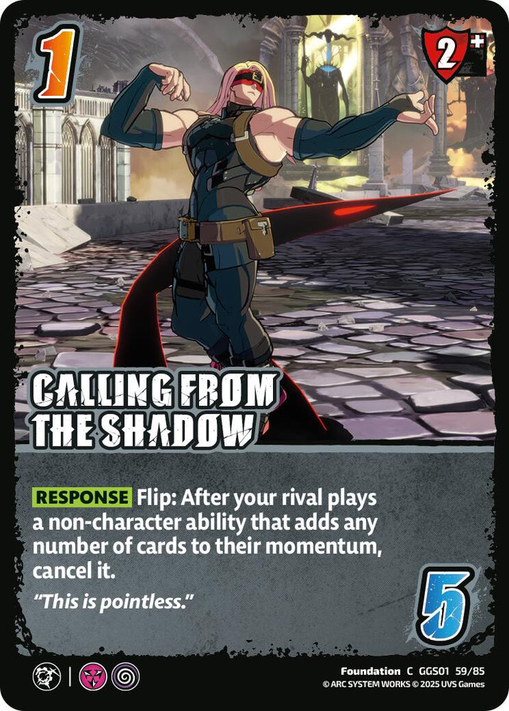 CALLING FROM THE SHADOW
